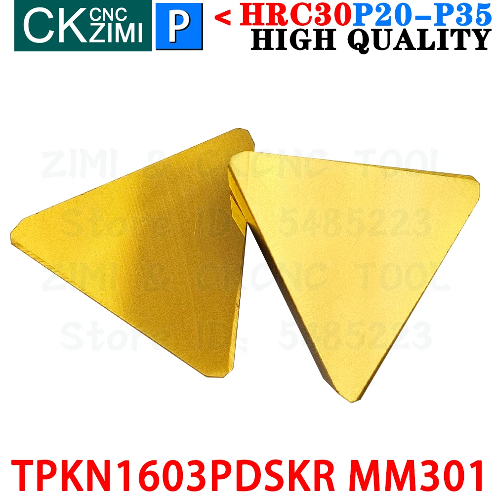 TPKN1603PDSKR MM301 TPKN 1603 PDSKR MM301 Carbide Inserts Milling Inserts Tools CNC Indexable Cutting Turning Cutter lathe Tools