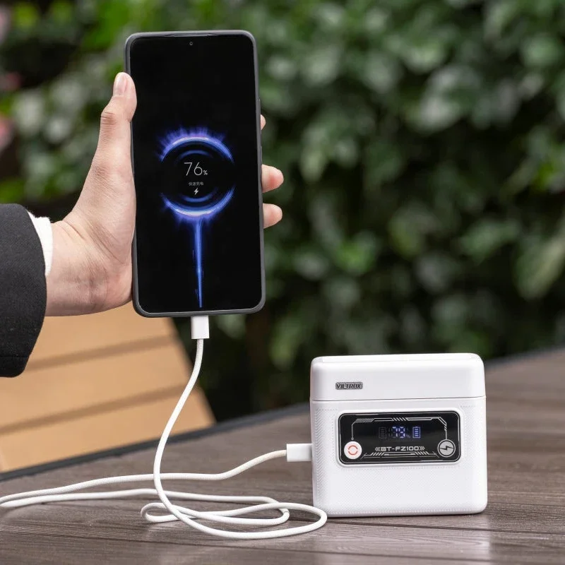 Viltrox 30 ワット高速充電カメラバッテリー充電ケース電源銀行ソニーニコン富士フイルムキヤノン 5500mAh 容量液晶モニター