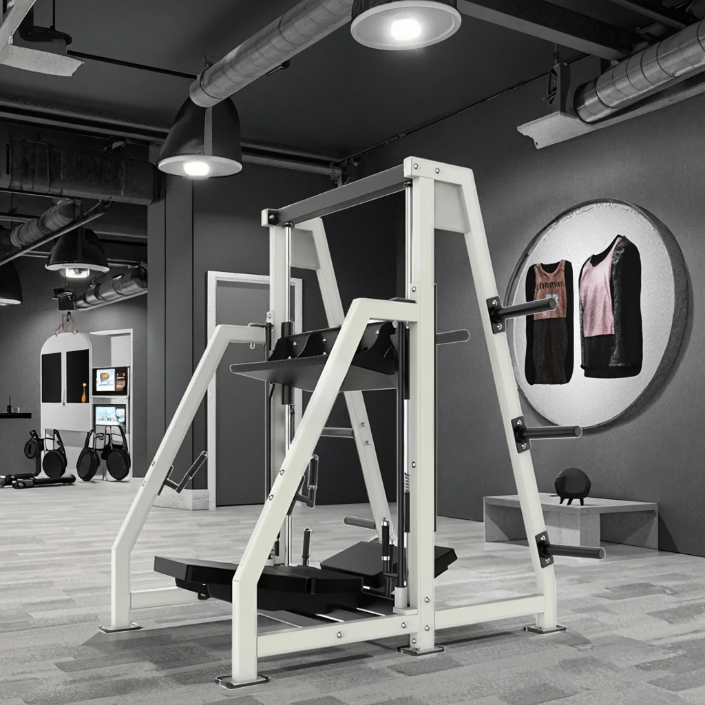 Body Fitness Gym Equipment Vertical Leg Press Trainer 90-Degree Inverted Kick Plate Loaded Strength Training Machine 1