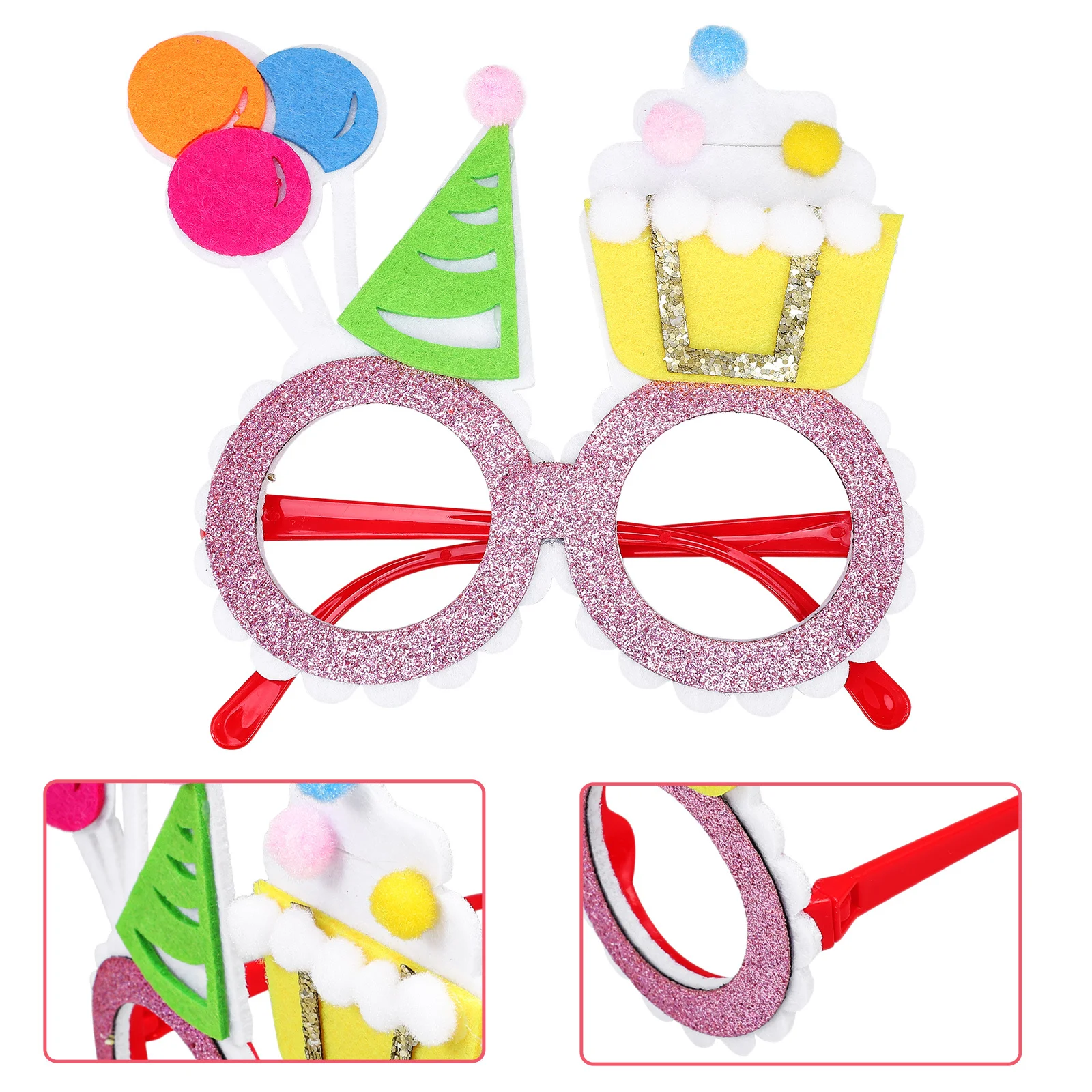 

Birthday Party Glasses Lightweight Creative Eyewear Colorful Fun Photo Props Party Decor Supplies Birthday Glasses