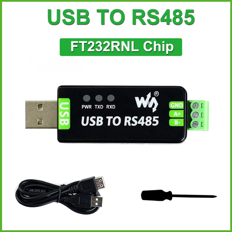 Waveshare Industrial USB to RS485 Universal Serial Communication Converter Original FT232RNL Chip with Protection Circuits TVs