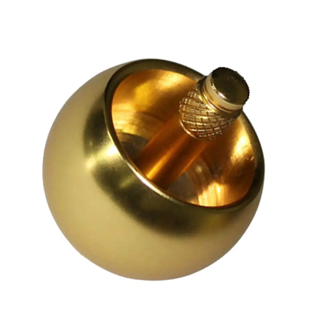 1Pcs Automatic Over Gyro Mushroom Head Metal Educational Funny Spinning Metal Gyro Lightweight Portable Stress Relief