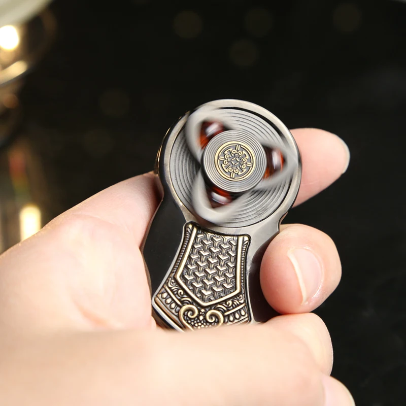 Xuanjia من سلالة تانغ تململ سبينر المعادن المغناطيسي الميكانيكية السقاطة المنزلق الضغط الإصبع الدوران لعبة الكبار هدية