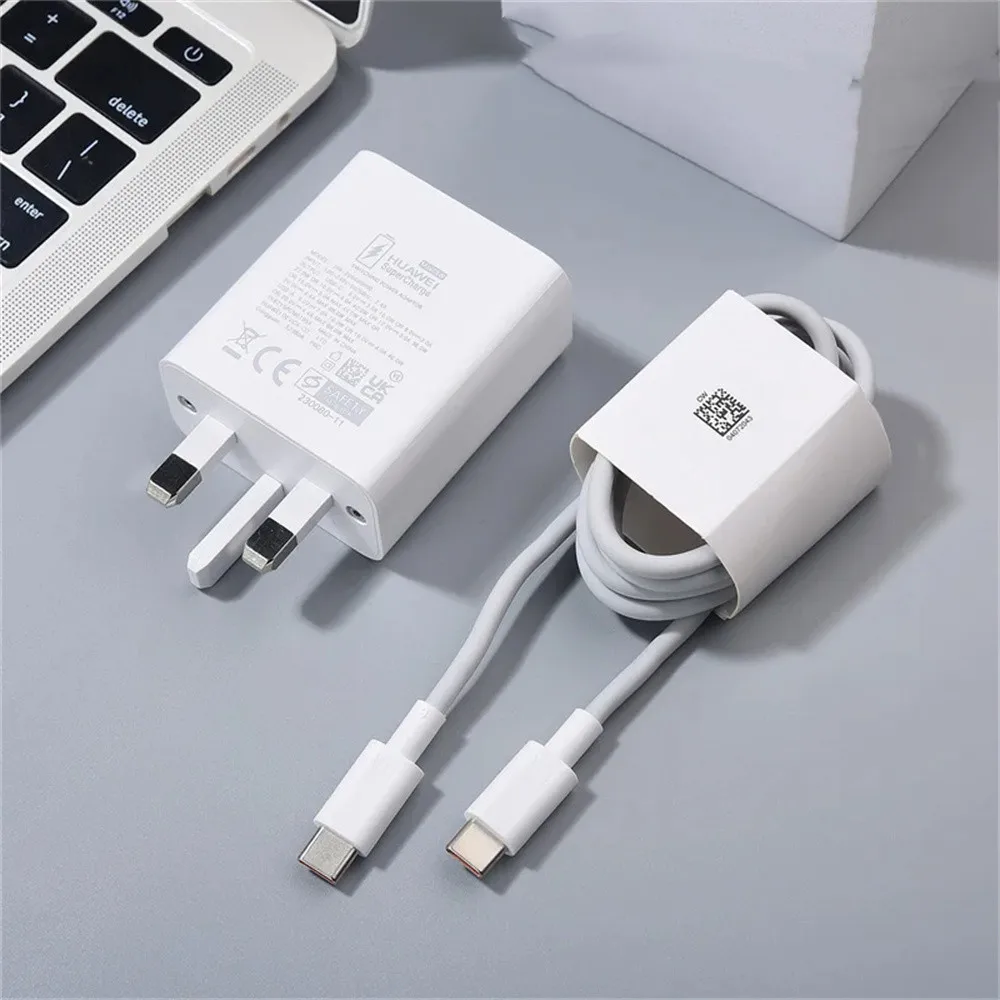 88W Huawei Pura 80 70 UItra P60 Pro Super Fast Charger Dual Port USB C Power Adapter 6A Cable For Mate 70 60 50 Pro RS X5 X3 X6