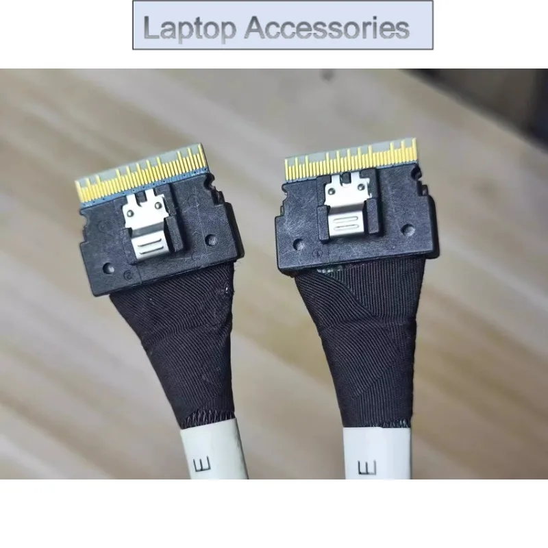 Server High-speed Data Cable Slim SAS SFF-8654 8i To SFF-8654 8x 74P Straight Head