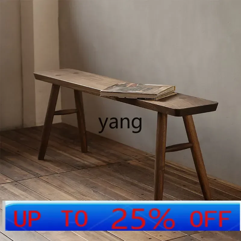 

LMM round leg stool solid wood bench door bench log shoe changing stool