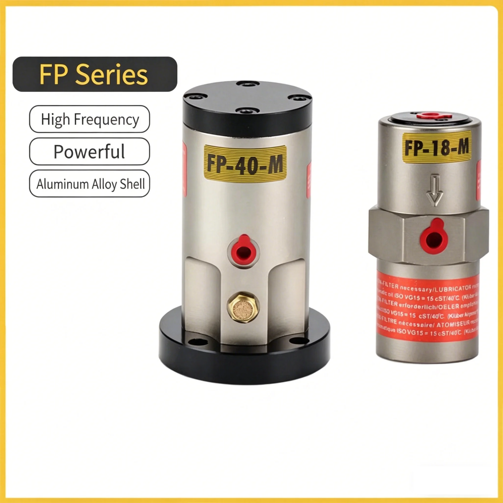 FP-12/18/25/32 Miniature Pneumatic Piston Vibrator for Industrial Cylinder Operations