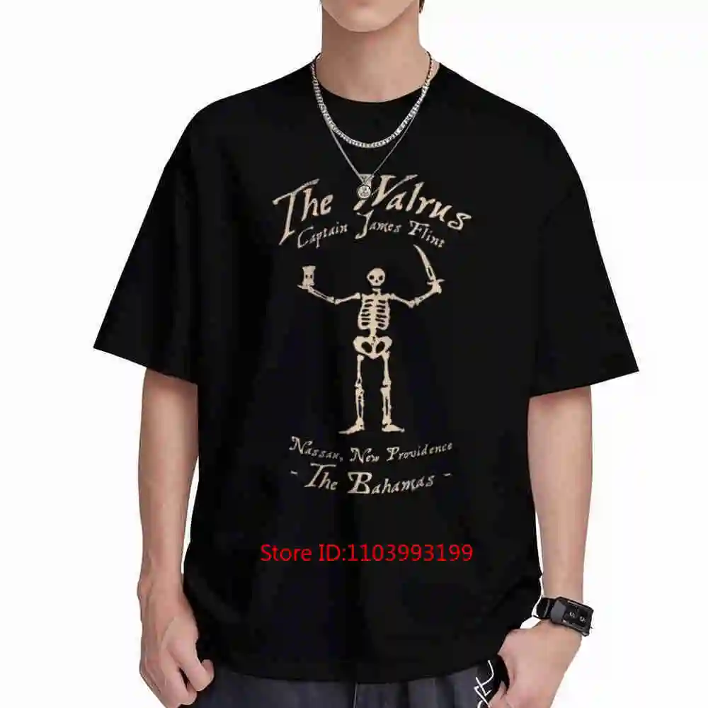 Black Sails The Walrus Short Sleeve Tee 100% Cotton T-Shirt