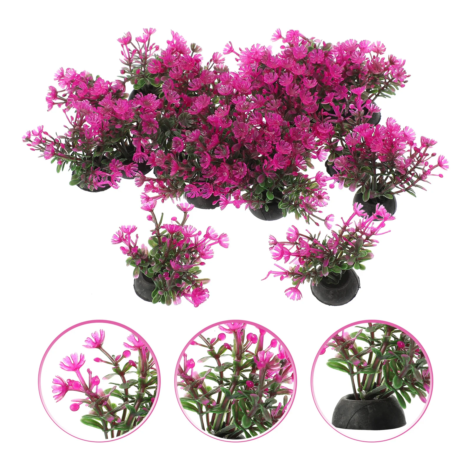 

20Pcs Lifelike Aquarium Plants Plastic Fish Tank Decor Tall Artificial Aquatic Grass for Freshwater Aquarium Fish Habitat