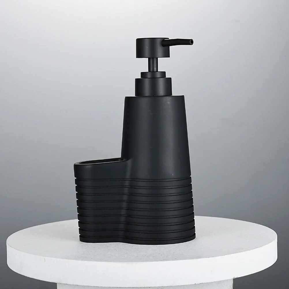 

1 set 1 Set Of Soap Dispenser With Cleaning Brush Resin Lotion Dispenser For Bathroom Kitchen Liquid Storage Portable Refillable
