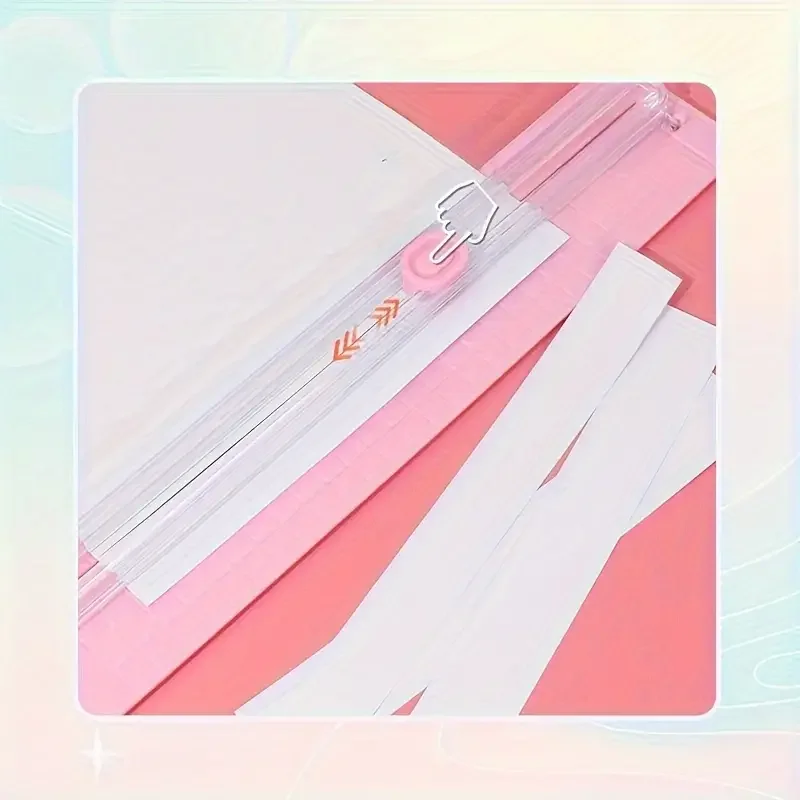 1PC Portable A3/A4 Paper Cutter Trimmer, Uncharged Manual Cutting Tool Made with Durable Plastic, School, Home, and Office Use image 4
