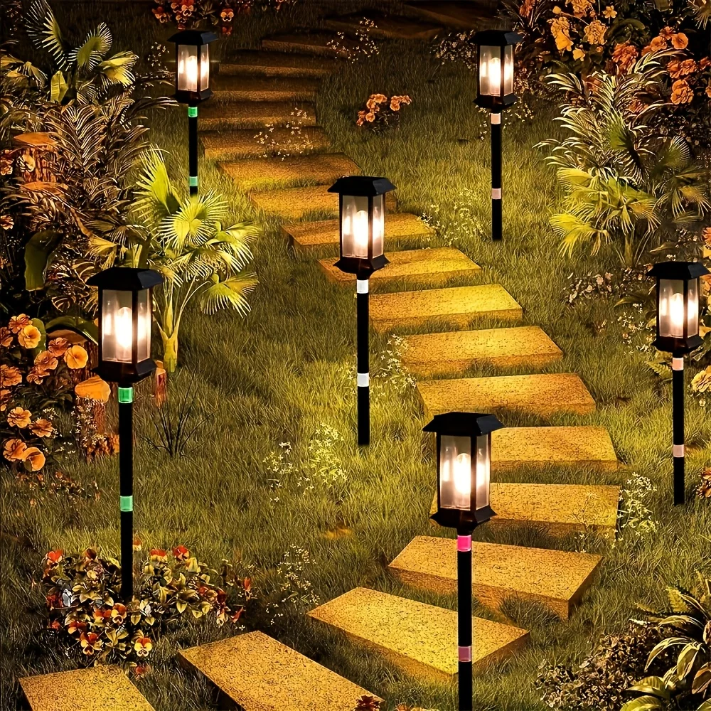 

D5 2PCS Outdoor Solar Lamp Landscape Street Lights Intelligent Light Control Home Garden Solar Lamp External Ambiance Lighting