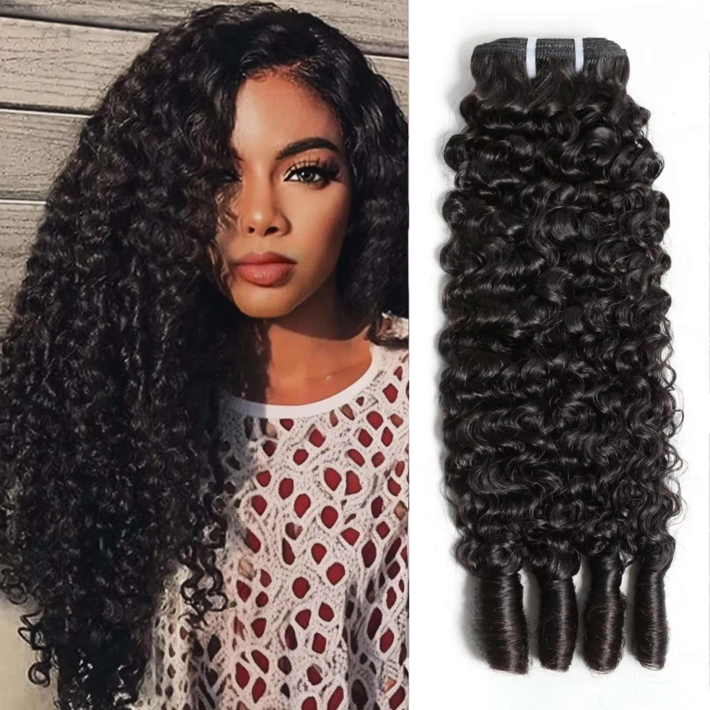 

Наборы бирманских кудрявых волос Pixie Curly, натуральные необработанные волосы для наращивания, кудрявые волосы Ocean Spiral, 1, 3, 4 пучка