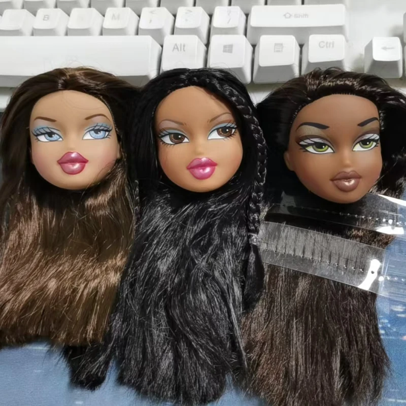 1 Stück Mädchen Puppenkopf 1/7 Zubehör Diy Dress Up Spielzeug für Kinder