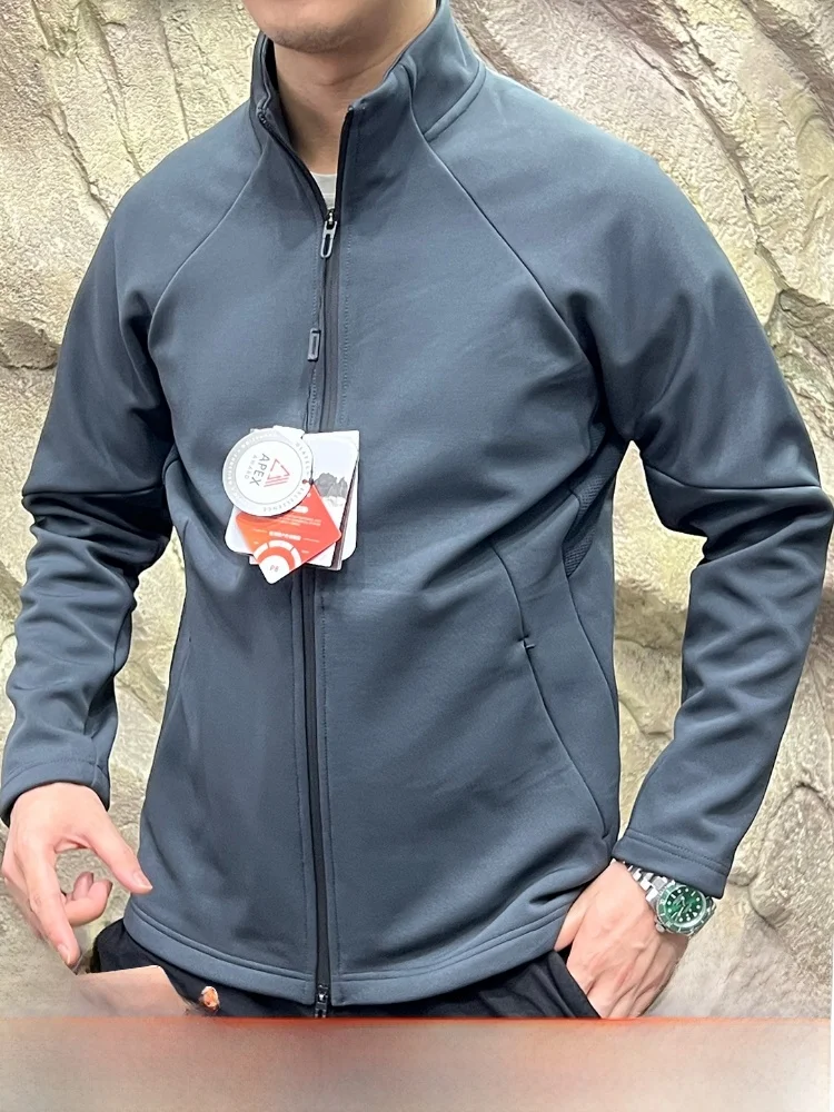 

PATERNO Men's 3D Tailored Fce Lined Windproof Autumn Winter Jaet Casual Spor Sle Zipper Closure Long Sve Coat