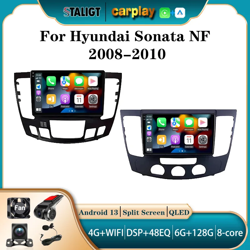 

Car Radio Autoradio For Hyundai Sonata NF 2008 - 2010 2Din Android Carplay Android Auto Wireless Bluetooth wifi Multimedia Play
