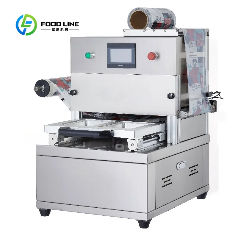 customized automatic vacuum skin packaging machine stainless steel construction for meat seafood fresh produce