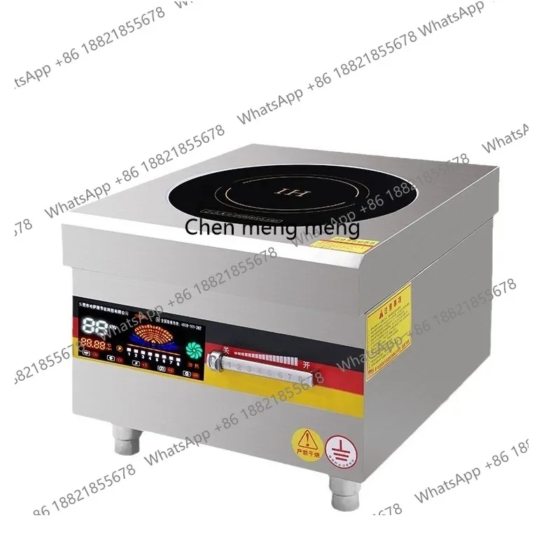 E132 Commercial electric heating induction cooker 10000w flat soup stove high power mutton soup pot low soup