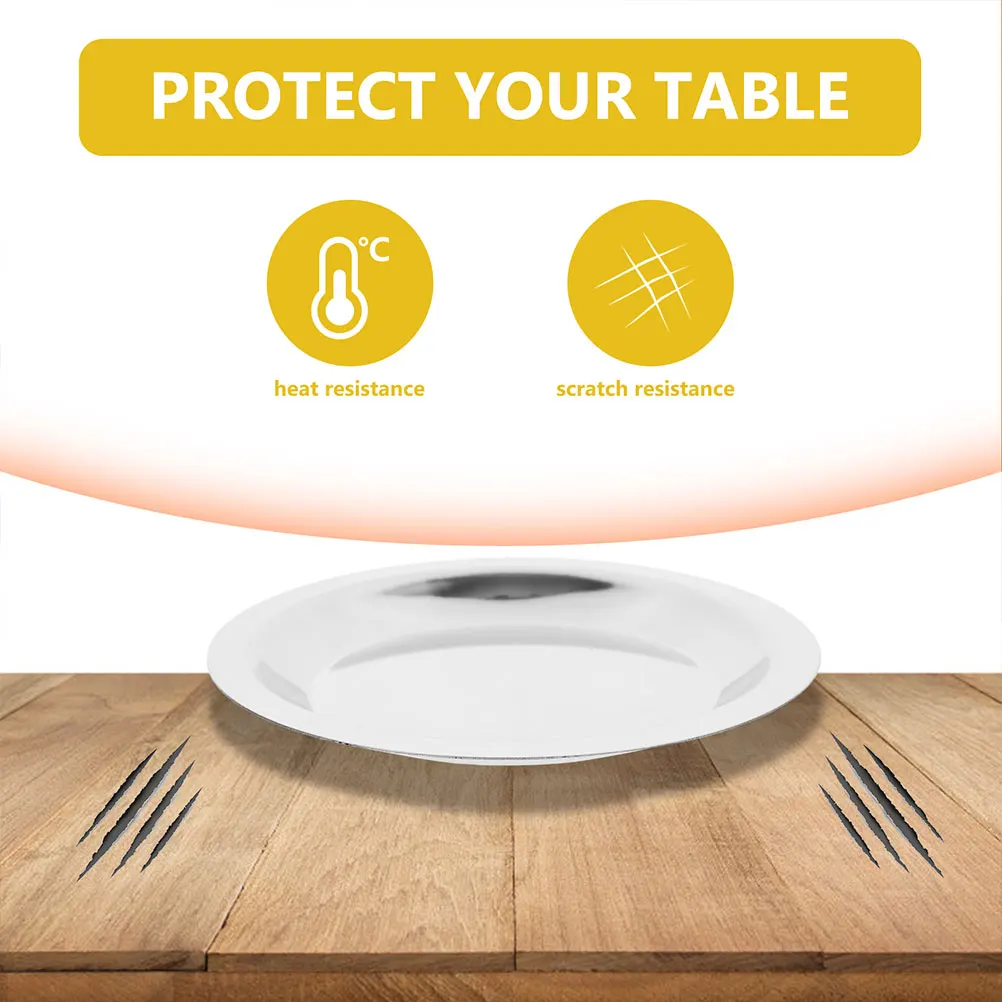 

Stainless Steel Wine Bottle Coaster Multi-Function Heat Resistant Anti Skid Tea Cup Cushion For Home Hotel Dining Table Red Wine