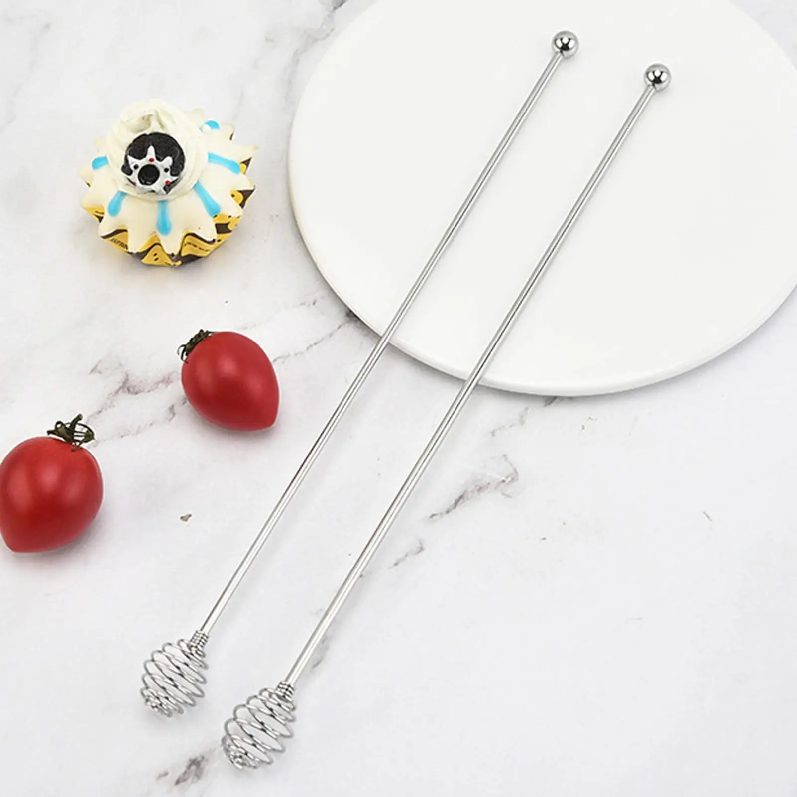 1pc Cocktail Stirrers Ergonomic Non-Slip Bar Tool 304 stainless steel Stir Sticks practical For Cafe Honey Beverage Chocolate