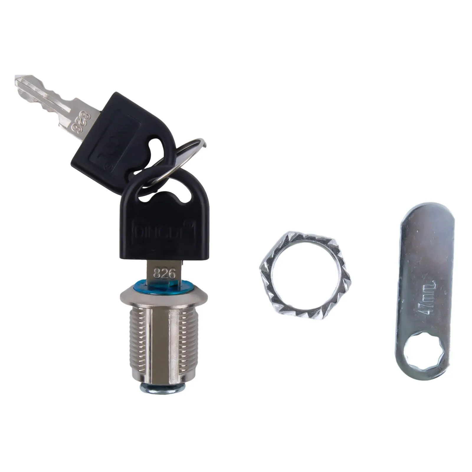 1pc Cam Lock Security Lock 16-30mm Single Opening Type Cam Lock Door Mail Box Storage Cabinet Furniture Locker With 2 Key