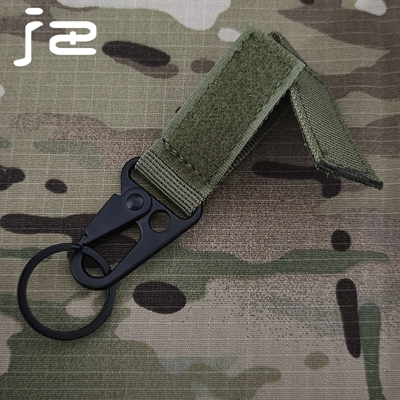 Tactical Molle Key Ring Gear Olecranon Hook Paracord Keychain Carabiner Outdoor Survival Snap Secure Kit of Attachments