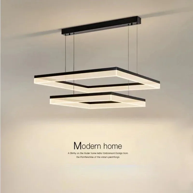 Modern living room pendant lights New high-end living room wrought iron chandelier atmosphere Nordic
