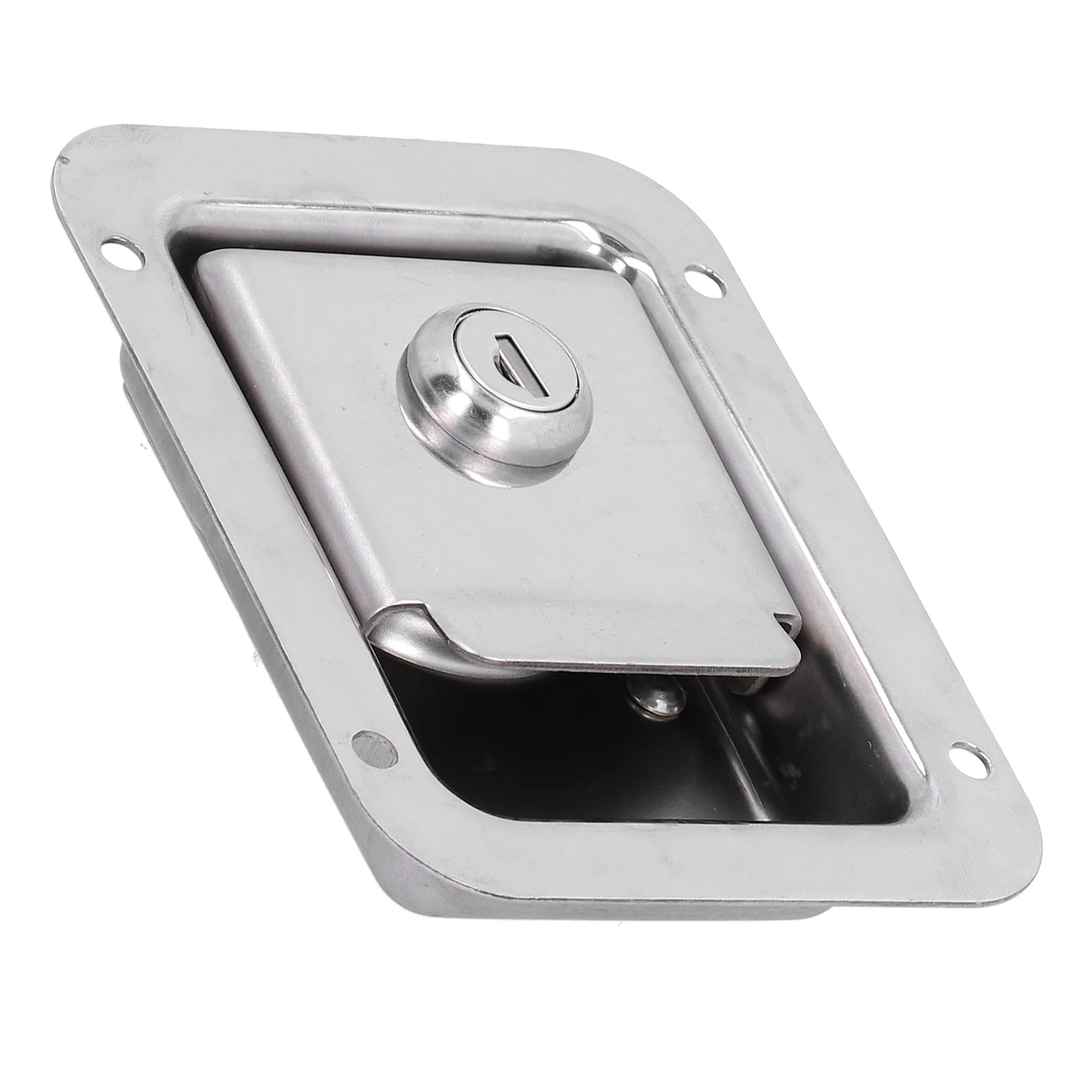 304 Stainless Steel RV Paddle Door  Toolbox Lock Flush Mount with 2 Keys For RV Motorhome Trailer Fire Trucks Accessories