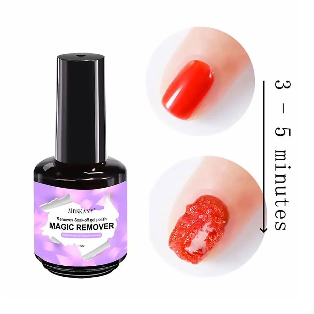 15ml Magic Remover Nail Gel Polish for Soak Off UV Gel Polish Fast Removal Semi Permanent Varnish Polish Cancel Glue view 5