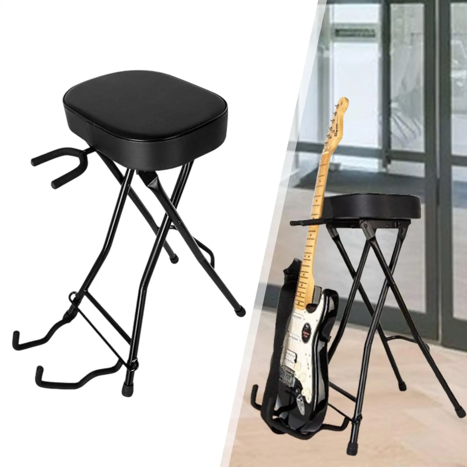 

Guitar Stool Seat Sturdy Guitar Chair for Electric Guitarists Stand Musician