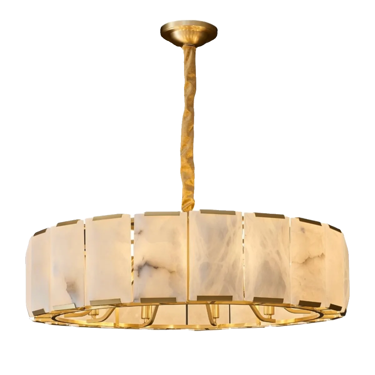 

Living room marble chandelier dining room villa bedroom round high-end chandelier