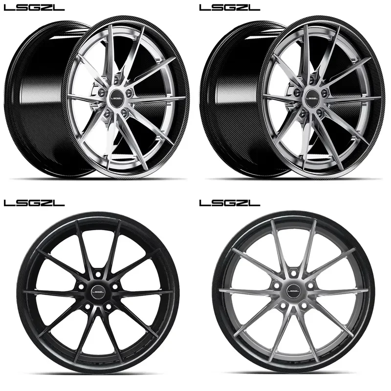 i LSGZL 2022 Best-selling Car Rim19 19 20 21 Inch Carbon Fibre Wheel Hub 5 Holes for Involving Cars