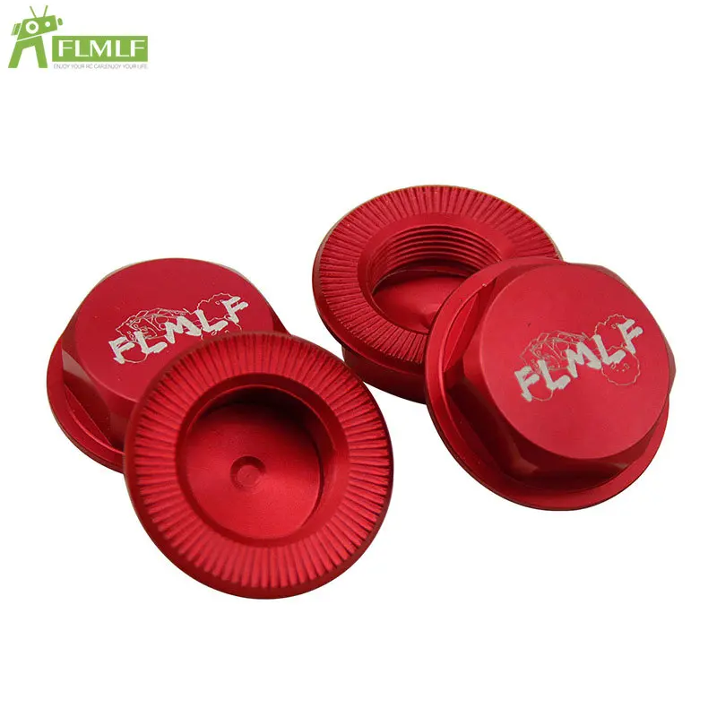 Alloy CNC Upgrade Front Rear 24mm Hex Hub Wheel Nut Cap Set Fit for 1/5 HPI ROFUN BAHA ROVAN KM BAJA 5B 5T 5SC Rc Car Toys Parts
