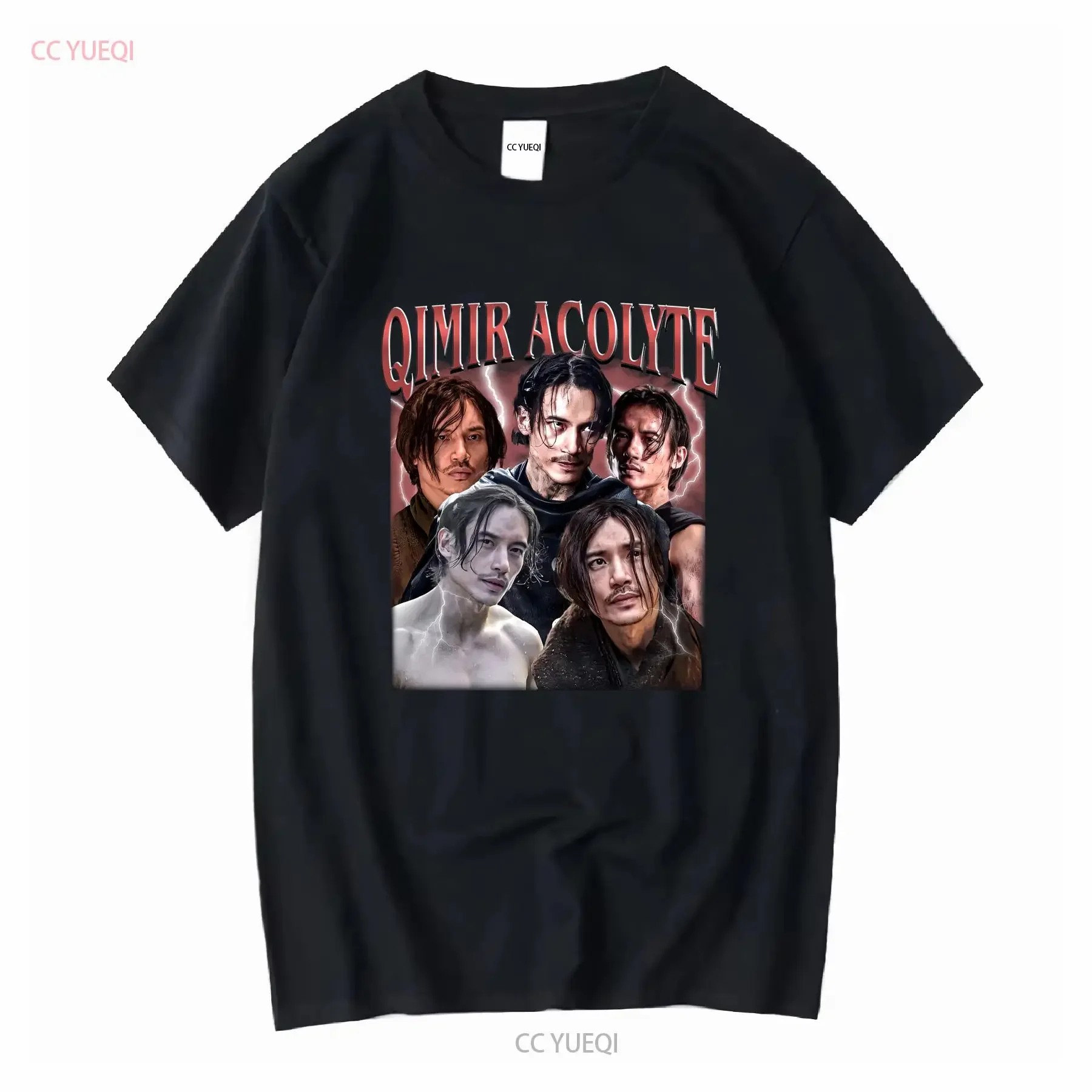 Qimir Stranger Vintage Bootleg camiseta Acolyte The Manny Jacinto Movie Lover Villain manga larga o corta vintage lavado