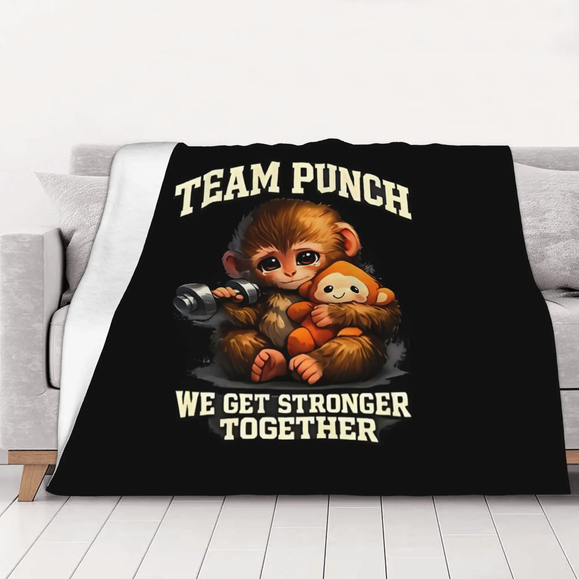 1PC Cute Monkey Cute monkey hugging plush home room decorations Winter Blankets for Adults Bedding Home Interior Sofa Knee