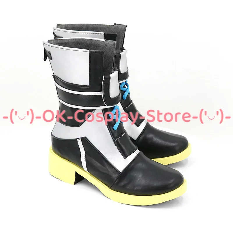 SideM Cosplay Shoes PU Leather Shoes Halloween Boots Cosplay Props Custom Made