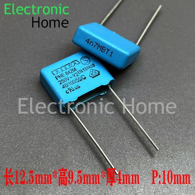 30 قطعة/الوحدة RIFA MKP 472 4.7nf 4700pf 250v 300v 1000v 1kv Y2 فيلم الأمان مكثف 12.5x9.5x4 مللي متر دبوس تباعد 10 مللي متر #1