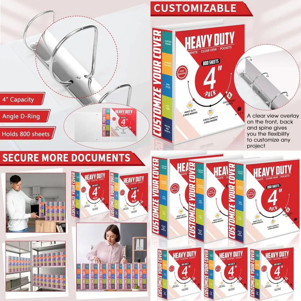 6-Pack 3-Ring Binde…