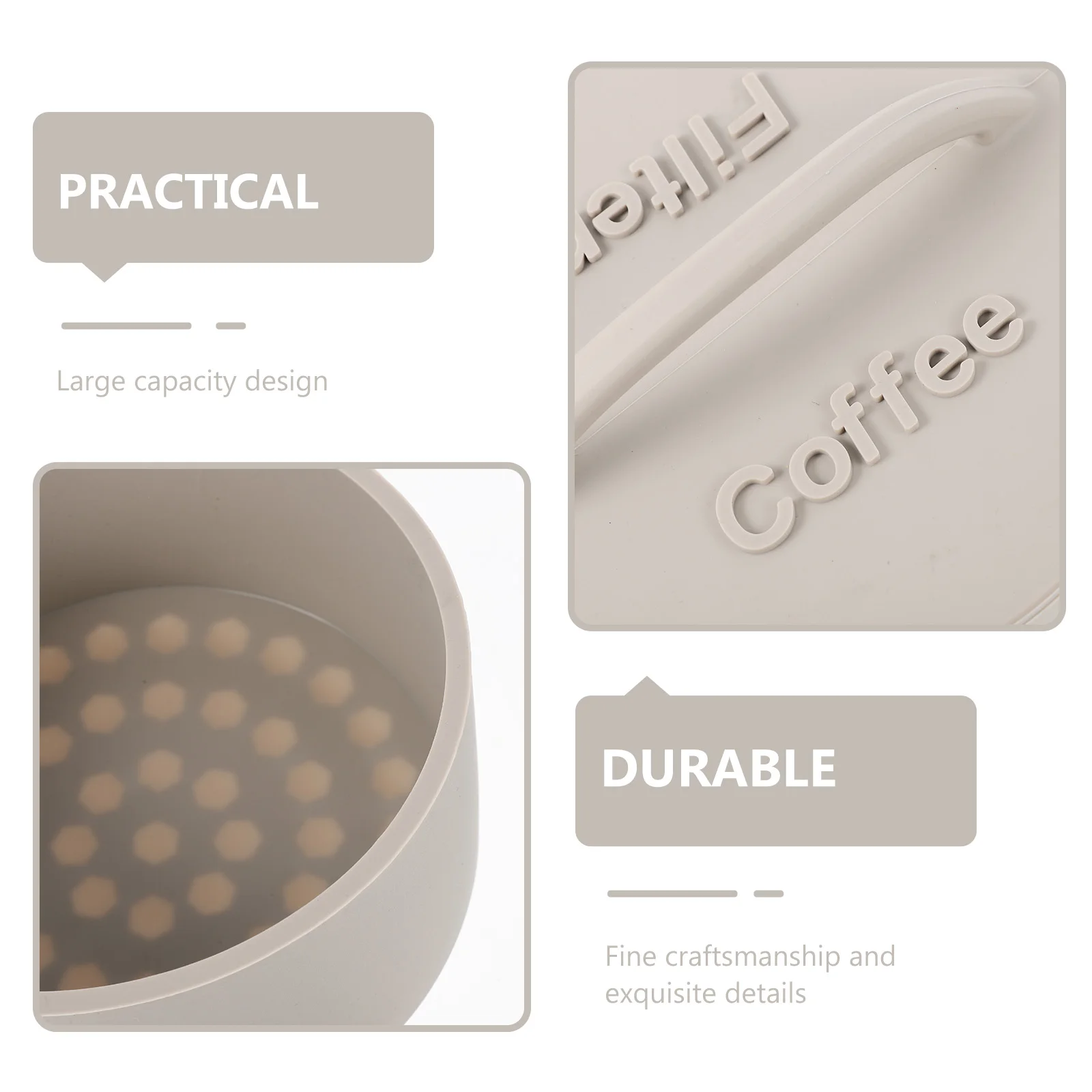 Coffee Filter Box Case Shelf Storage Cup Strainer Single Filters Holder Mesh Paper Stand