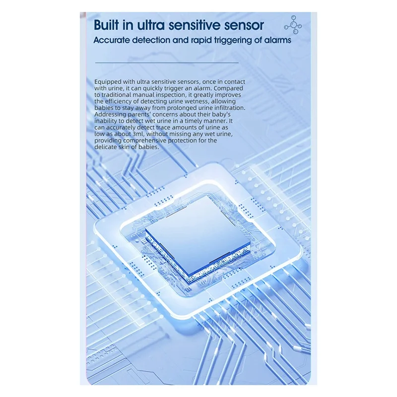 PORK-Bedwetting Alarm Bedwetting Alarm Pee Alarm For Boys Grils Kids Potty Training Elder Care 3 Alarm Modes Magnetic Suction