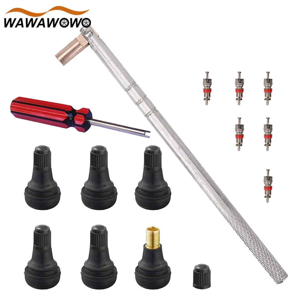 

1Set Tire Valve Stem Tool Remover & Installation, TR412 Snap-in Valve Stems, Single Head Tire Valve Core Remover Installer Tool