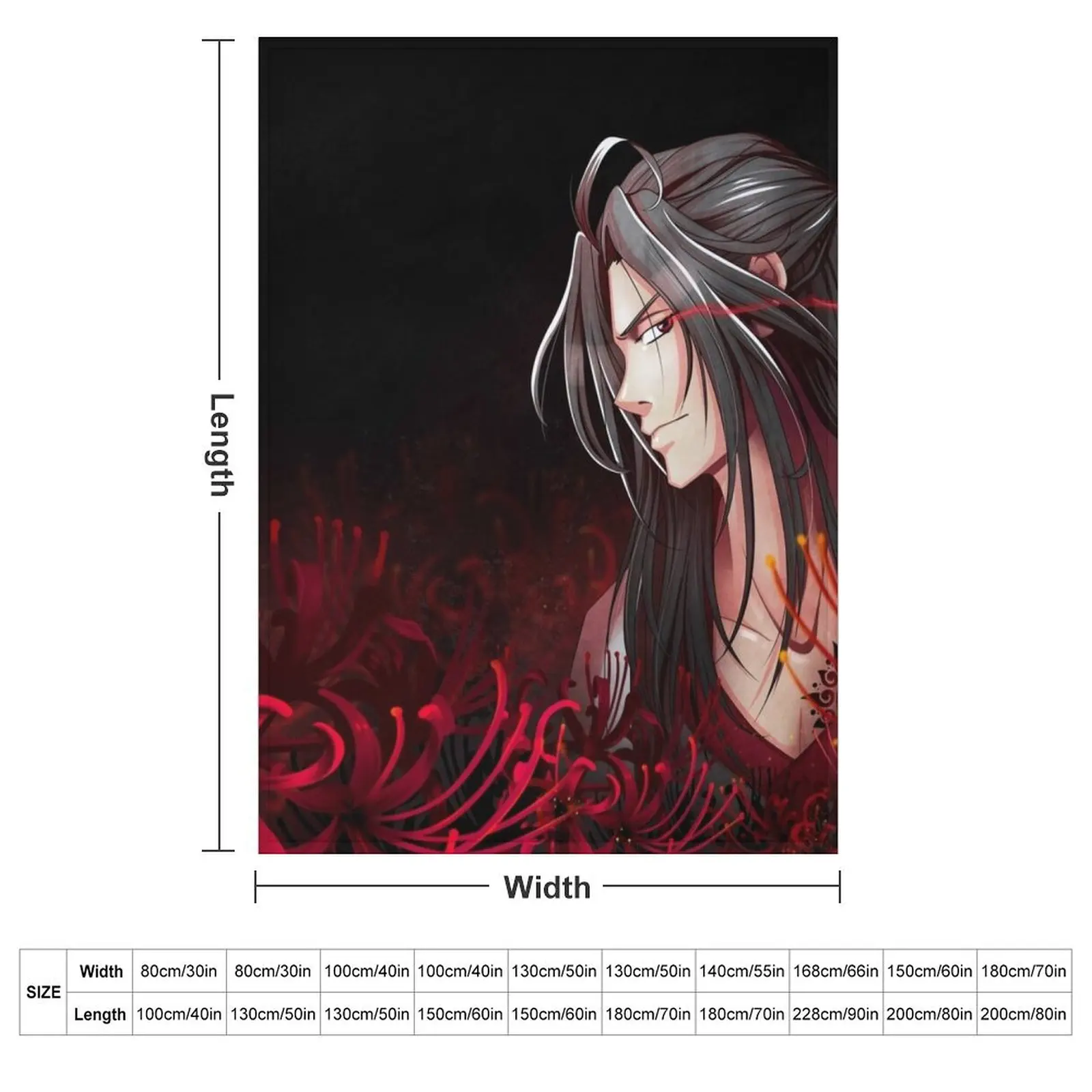 Wei Ying a?? Yiling Laozu / Mo dao Zu Shi MDZS Throw Blanket for winter Bed covers Kid'S Flannel Blankets