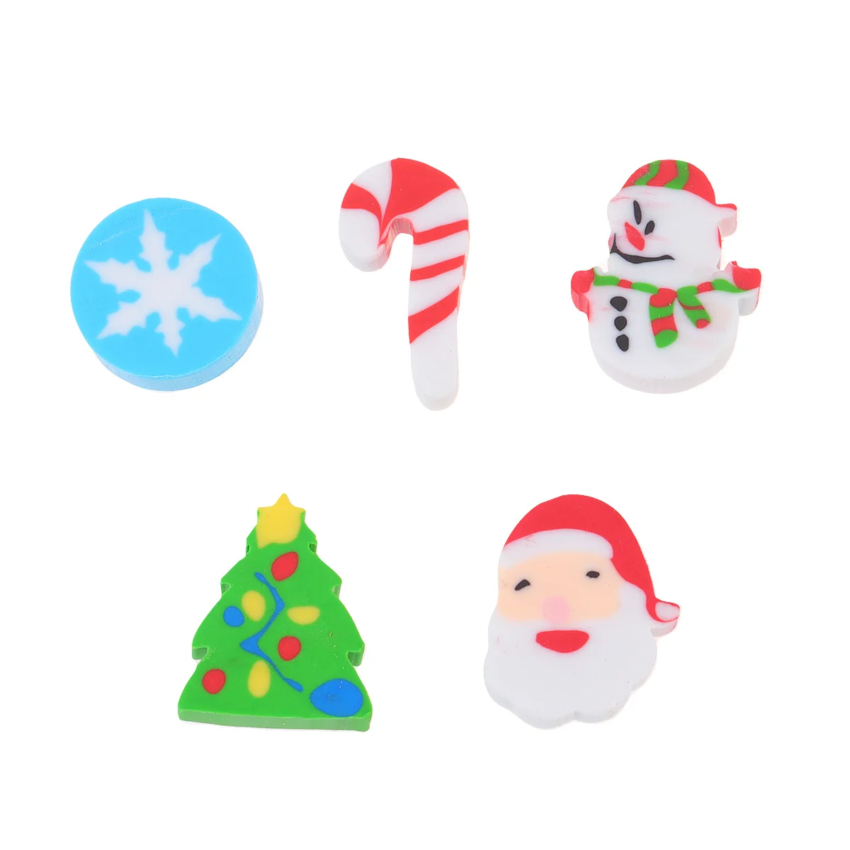 Christmas Eraser Premium Soft Pencil Eraser for Children Smooth Clean Writing Drafting School Study Focus Stationery Set