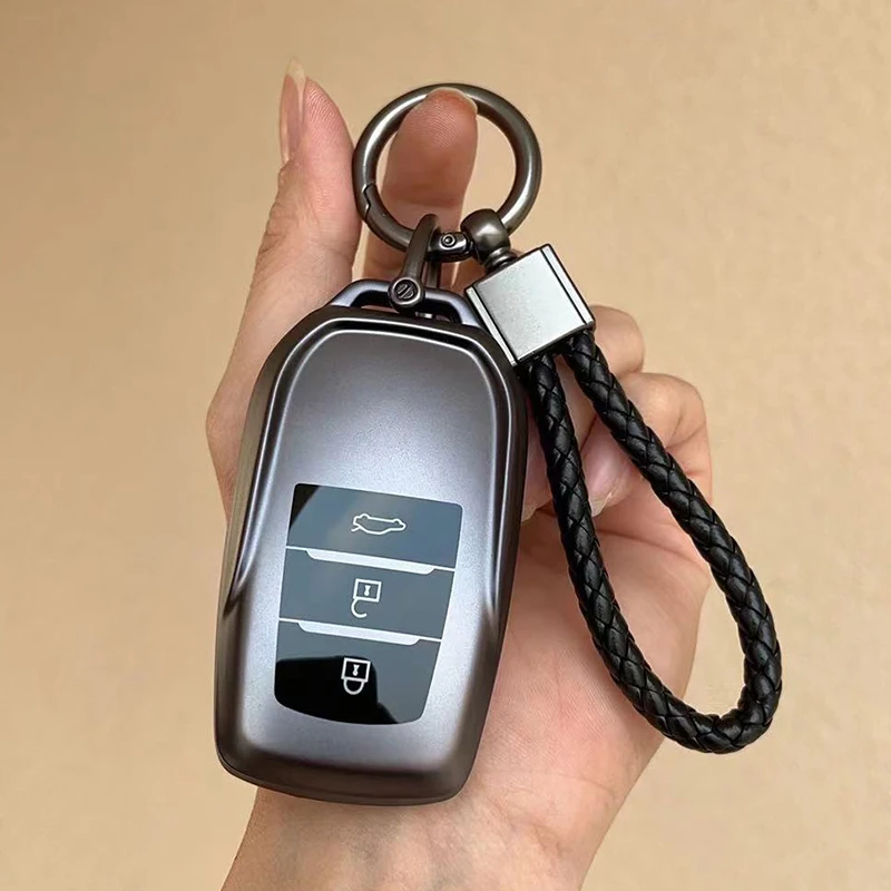 TPU Auto Schlüssel Fall Abdeckung Shell Fob Für Toyota CHR Hilux Fortuner Land Cruiser 200 Camry Corolla Crown RAV4 Highland Schlüssel Kette – Detail 3