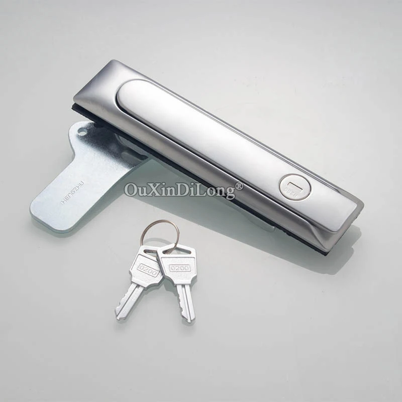 HOT 4PCS Zinc Alloy Industrial Machinery Box Lock Distribution Box Lock Switch Electric Cabinet Door Lock Chassis Plane Lock+Key