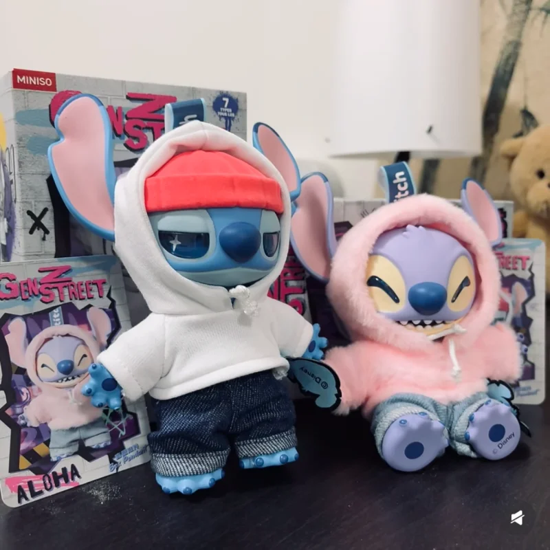Disney Stitch Gen Z Street Series Scatola cieca Figura Cute Stitch Bambola in vinile Scatola misteriosa Peluche Borsa a sorpresa Simpatico ciondolo Regalo Giocattoli