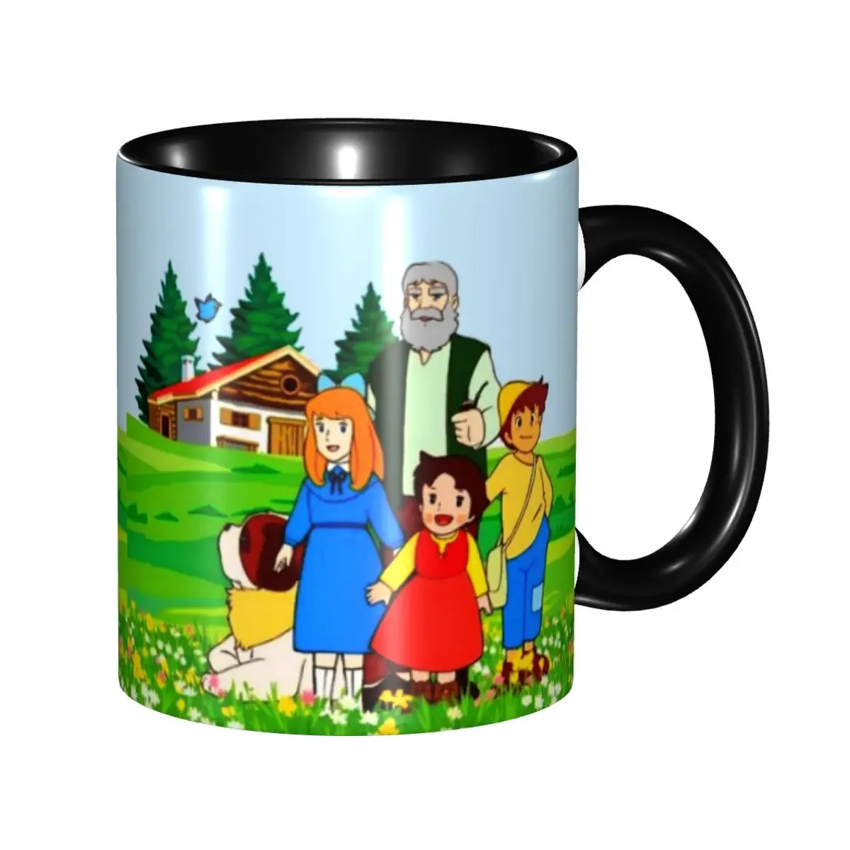 

Heidi And Her Relatives In Front Of The Chalet Mugs Custom Coffee Ceramic Mug Cup Creative Present