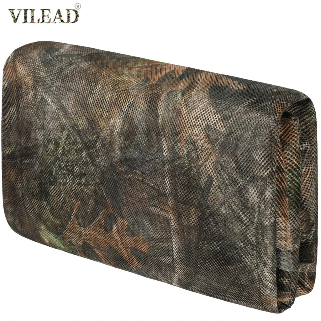 Vilead 300D Camo Netting For Hunting Cover Mosquito prevention Mesh Fabric Big Tree Pergola Terrace Decor Sun Shelter