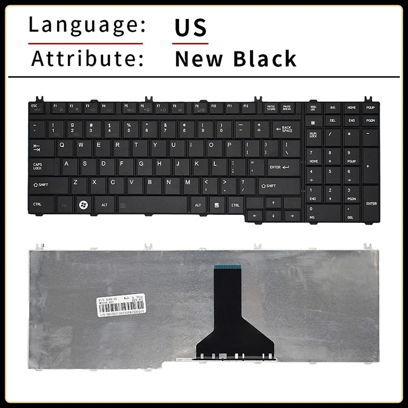 Imagem -03 - Teclado Portátil de Substituição para Toshiba Satellite Eua sp Espanhol ru Russo Brasil X505 X500 A500 P300 L500 L505 A505 L550 P505