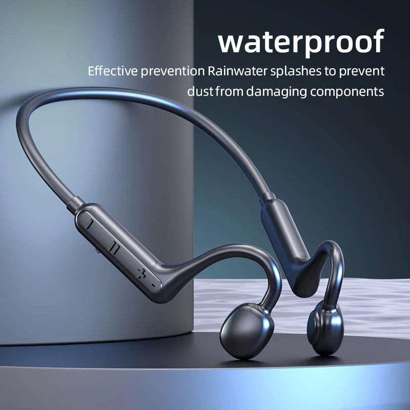 Bone Conduction Wireless Headset Waterproof Neck Wearing Bluetooth Headset High Power Stereo Sound Boot 168 Hours Headset